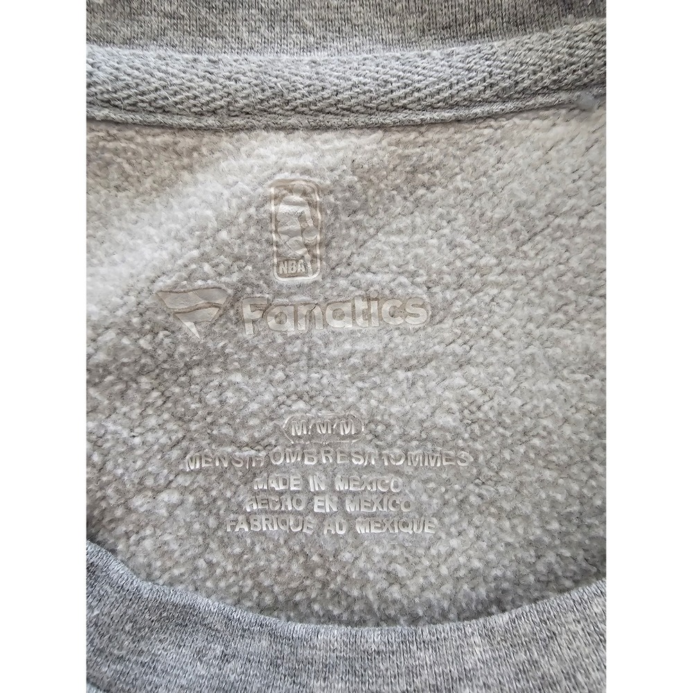 Fanatics Utah Jazz NBA Sweatshirt Mens Medium Grey Fleece Pullover Basketball ~ - Picture 4 of 7